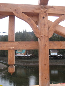 Timber frame project on Seldovia Slough, Alaska